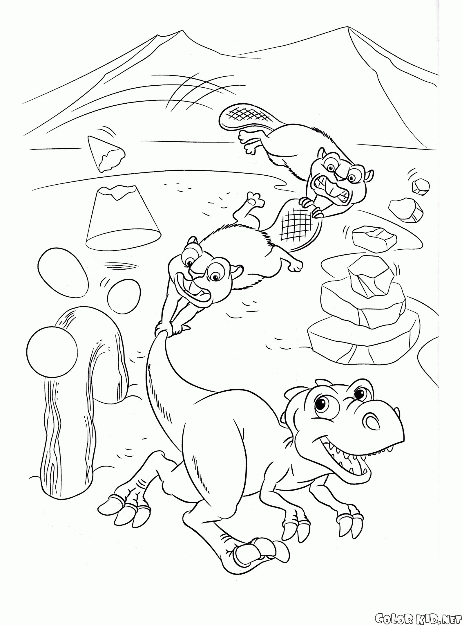 海狸寶寶和嬰兒恐龍