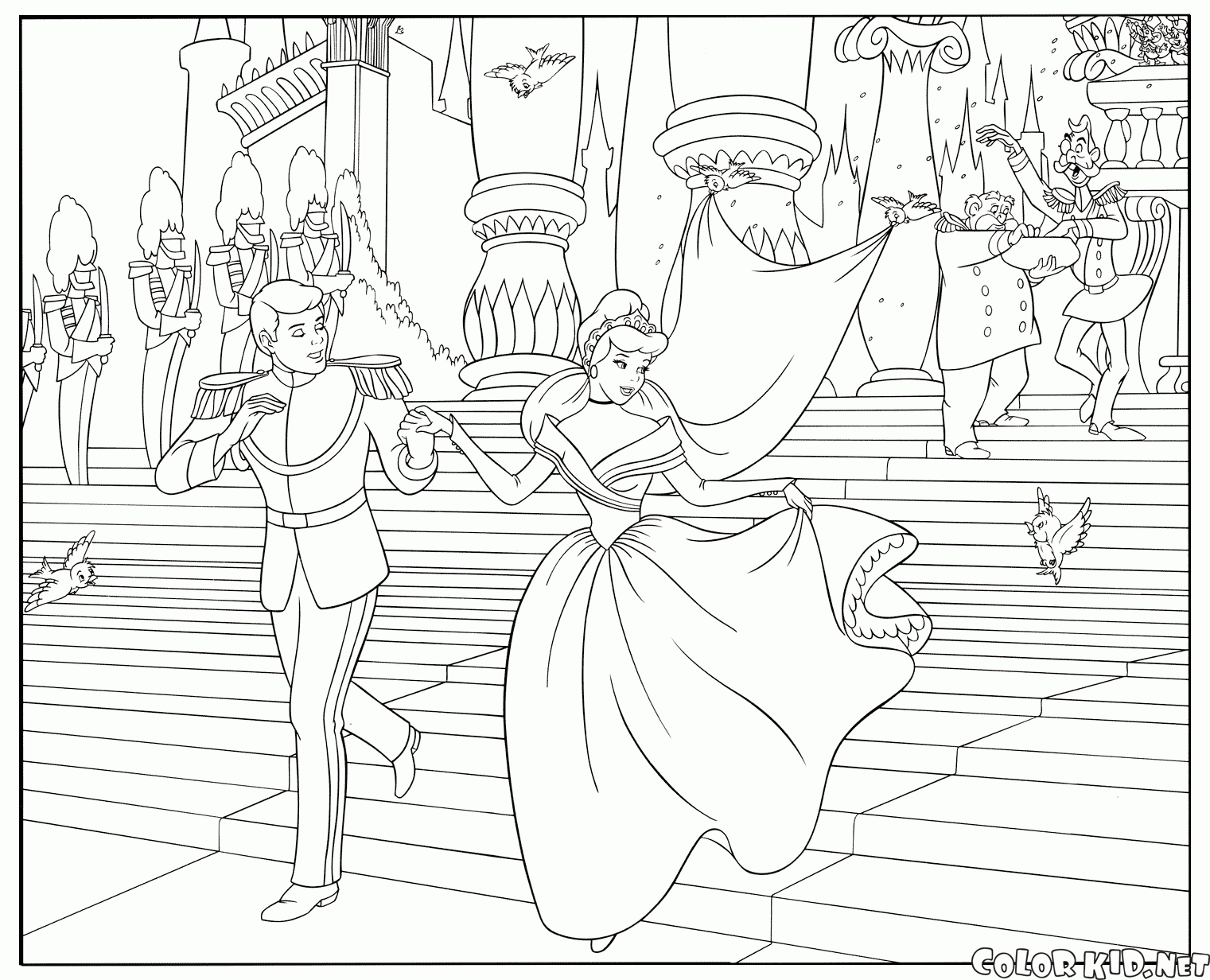 灰姑娘和王子的婚禮
