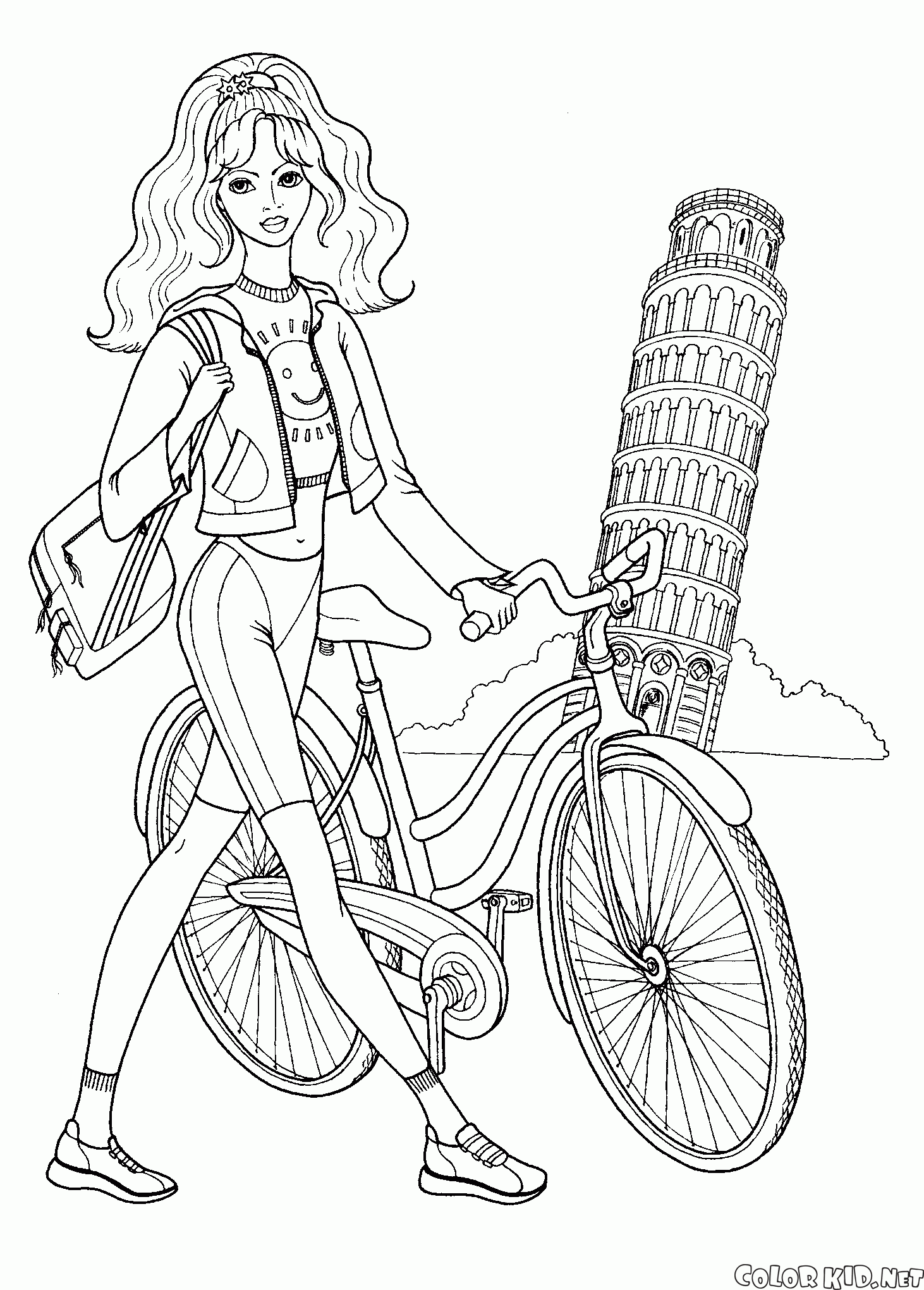 女孩自行車