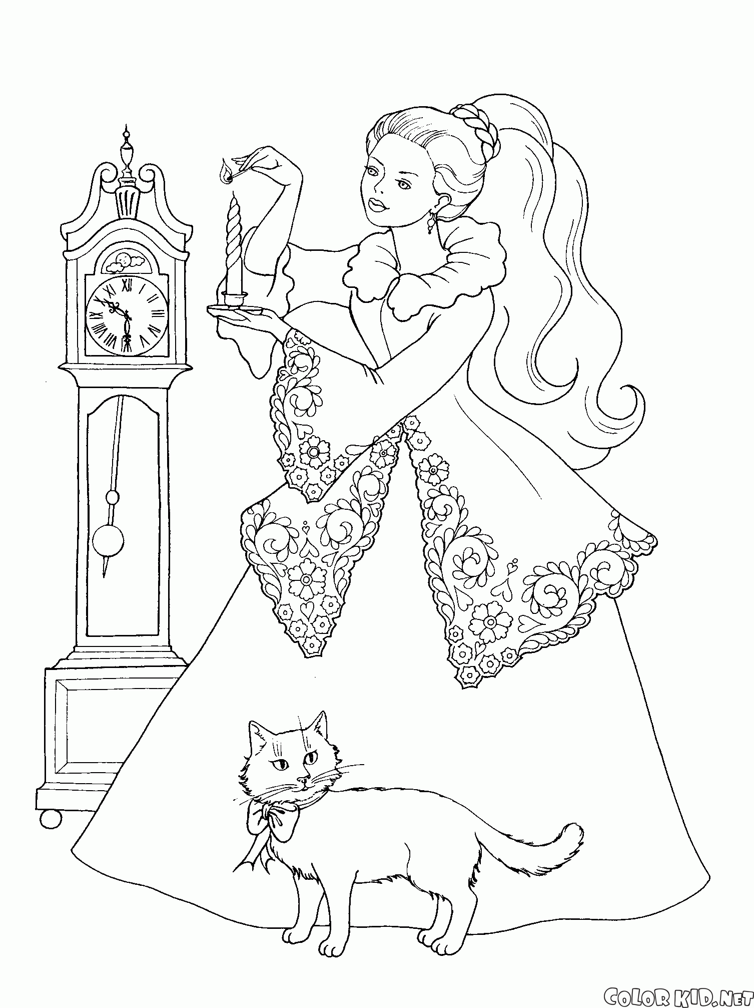 公主和貓