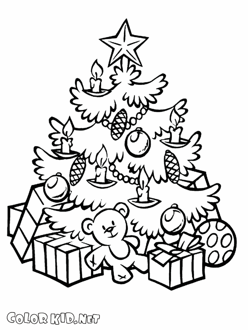 聖誕樹和許多禮物