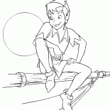 彼得與月亮背景