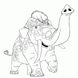 有長頸鹿花紋的大象