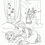 艾爾莎幫助安娜