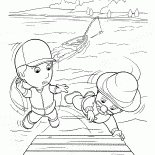 跌出船