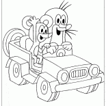 鼴鼠和汽車