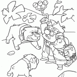 狗包圍