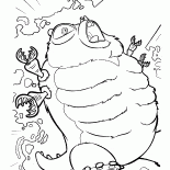 蟲恐龍受到攻擊 