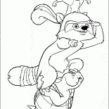 龜维尼，浣熊 RJ與松鼠哈米