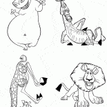 卡通馬達加斯加