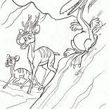 動物逃到船
