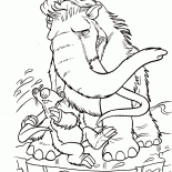 曼尼和希德在浮冰上