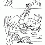蒼鷺狩獵