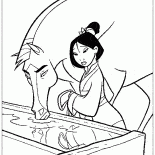 木蘭和忠實的小馬