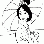 木蘭是躲避太陽