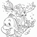 比目魚塞巴斯蒂安和小美人魚