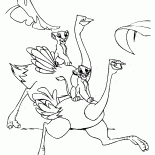 娜拉和辛巴的鴕鳥