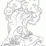 愛麗絲曾經在樹下睡著了