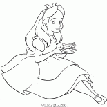 愛麗絲一杯她手中