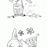 海綿寶寶和帕特里克在徘徊