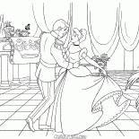 灰姑娘和王子跳舞
