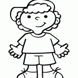 男孩戴着一顶帽子