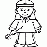 从部落的一名男子