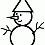 图片一个雪人