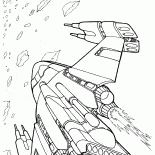 戰艦在太空