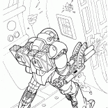 一個人在軍事航天服