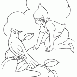 精靈談話與鳥