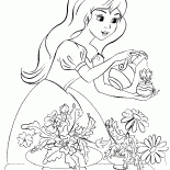 公主澆花