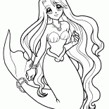 在一個良好的心情小美人魚