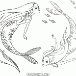 美人魚游泳