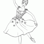 芭蕾舞女演員適度禮服