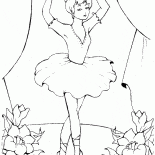 芭蕾和花