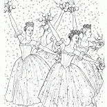 華麗的服飾芭蕾舞演員