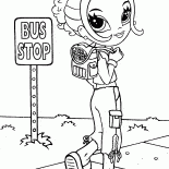 女孩是步行旅行