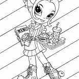 溜冰鞋女孩