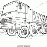 自卸卡車奔馳