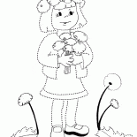 女孩與蒲公英