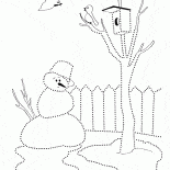雪人幾乎融化