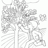 男孩用球