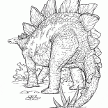 恐龍與尖銳的刺