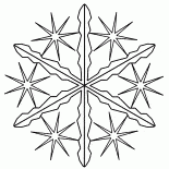 出演雪花的形式