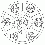雪花彩色玻璃