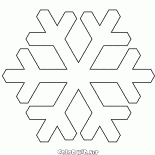 最常見的雪花