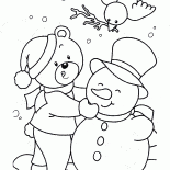 熊和雪人