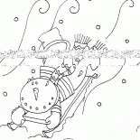 雪人雪橇