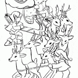 聖誕老人和一個年輕的助手